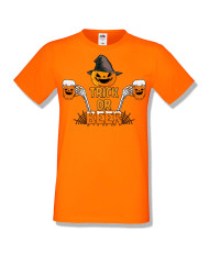 Мъжка тениска Хелоуин Halloween Trick or beer 2