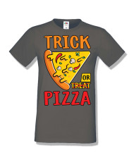 Мъжка тениска Хелоуин Halloween Trick or pizza