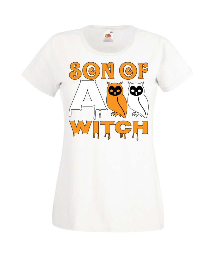 Дамска тениска Хелоуин Halloween Son Of A Witch 1