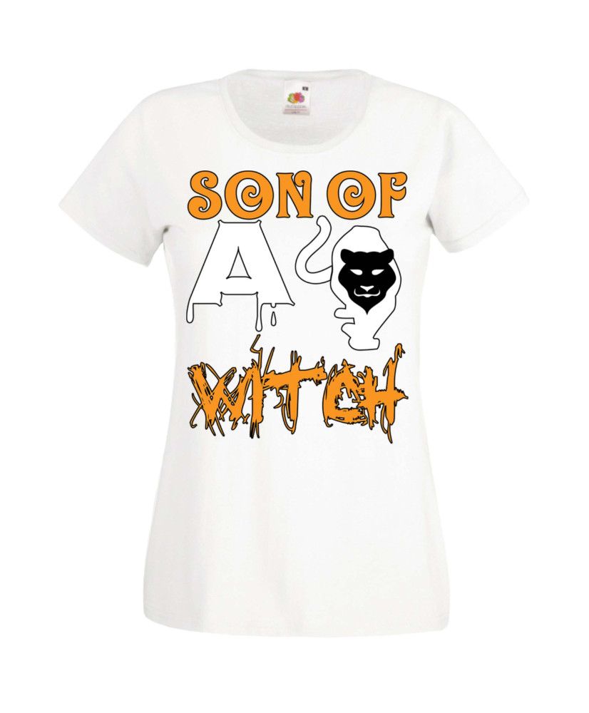 Дамска тениска Хелоуин Halloween Son Of A Witch 2
