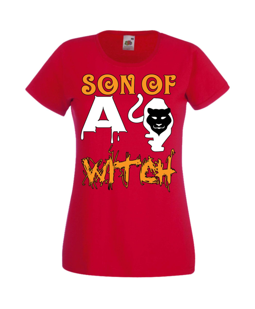 Дамска тениска Хелоуин Halloween Son Of A Witch 2