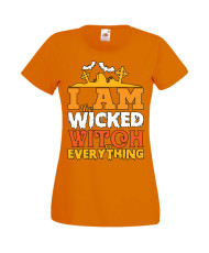 Дамска тениска Хелоуин Halloween I'm The Wicked Witch Of Everything 1