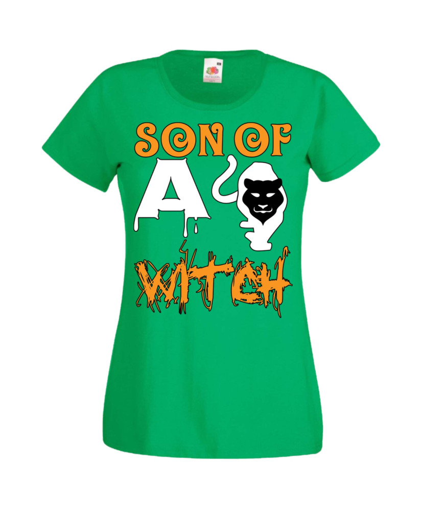 Дамска тениска Хелоуин Halloween Son Of A Witch 2