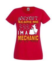 Дамска тениска Хелоуин Halloween You Don't Scare Me I'm A Mechanic 2