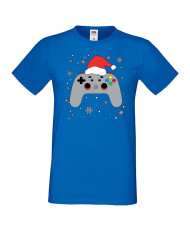 Мъжка коледна тениска Christmas Gamer Gamepad