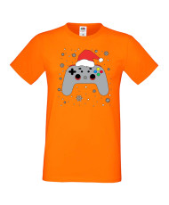 Мъжка коледна тениска Christmas Gamer Gamepad