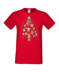 Мъжка коледна тениска Christmas Treats Christmas Tree