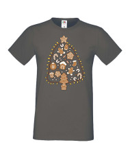 Мъжка коледна тениска Christmas Treats Christmas Tree