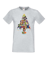 Мъжка коледна тениска Dragon Ball Z Christmas Tree