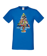 Мъжка коледна тениска Dragon Ball Z Christmas Tree
