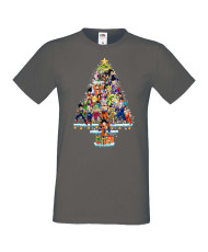 Мъжка коледна тениска Dragon Ball Z Christmas Tree