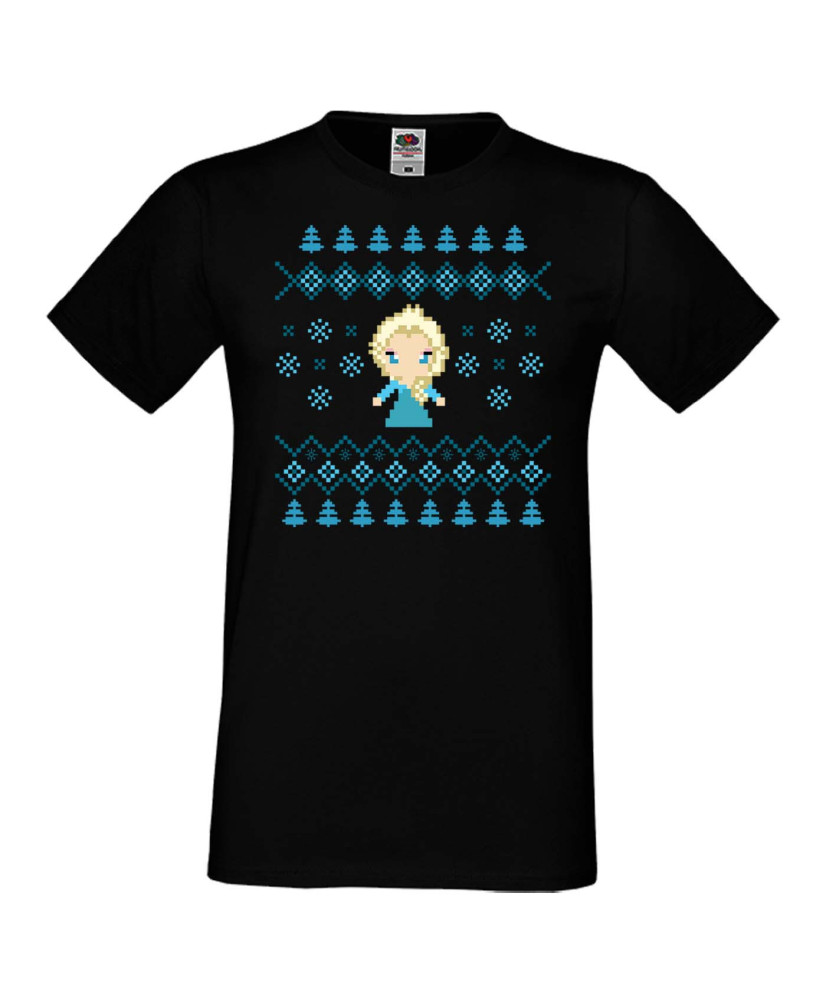 Мъжка коледна тениска Frozen Elsa Christmas