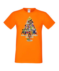 Мъжка коледна тениска Dragon Ball Z Christmas Tree