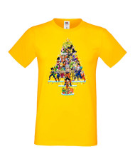 Мъжка коледна тениска Dragon Ball Z Christmas Tree