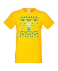 Мъжка коледна тениска Frozen Elsa Christmas