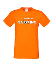 Мъжка коледна тениска I Would Rather Be Gaming