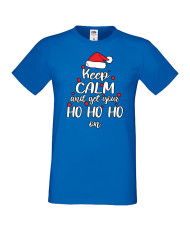 Мъжка коледна тениска Keep Calm And Get Your Ho Ho Ho On