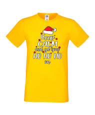 Мъжка коледна тениска Keep Calm And Get Your Ho Ho Ho On
