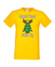 Мъжка коледна тениска Light That Sh*t Up