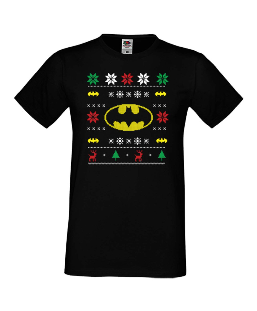Мъжка коледна тениска Batman Christmas 02