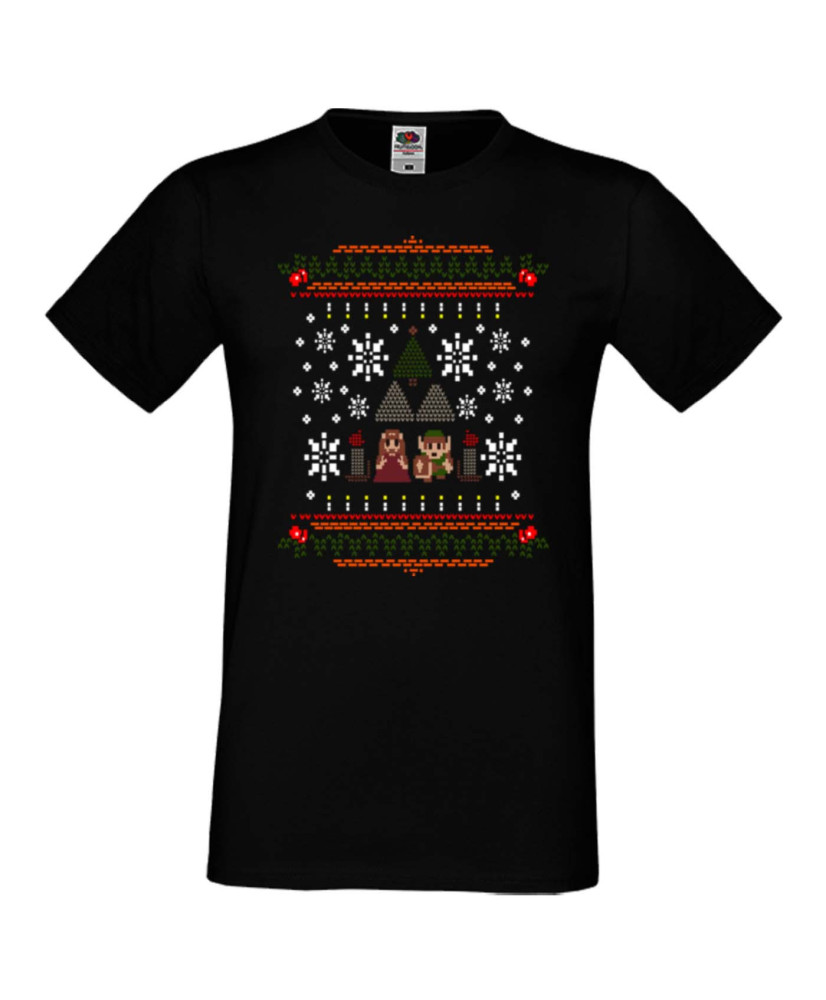 Мъжка коледна тениска Zelda Christmas 01