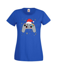 Дамска коледна тениска Christmas Gamer Gamepad