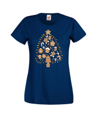 Дамска коледна тениска Christmas Treats Christmas Tree