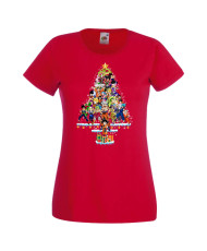 Дамска коледна тениска Dragon Ball Z Christmas Tree
