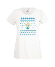 Дамска коледна тениска Frozen Elsa Christmas