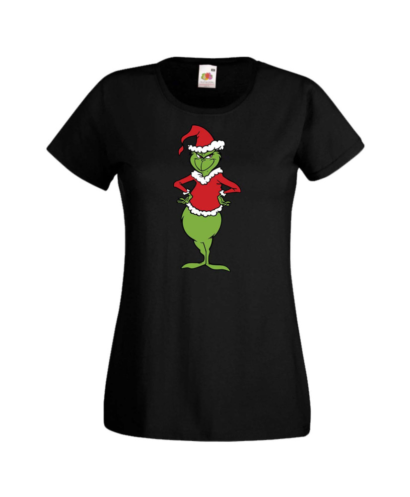 Дамска коледна тениска Grinch 01