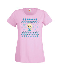 Дамска коледна тениска Frozen Elsa Christmas