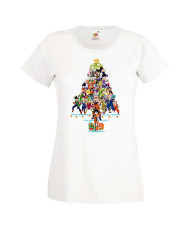 Дамска коледна тениска Dragon Ball Z Christmas Tree