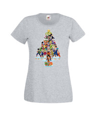 Дамска коледна тениска Dragon Ball Z Christmas Tree