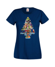 Дамска коледна тениска Dragon Ball Z Christmas Tree