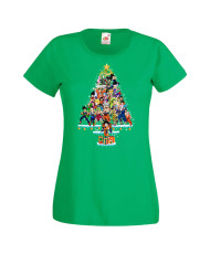 Дамска коледна тениска Dragon Ball Z Christmas Tree