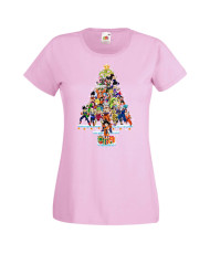 Дамска коледна тениска Dragon Ball Z Christmas Tree