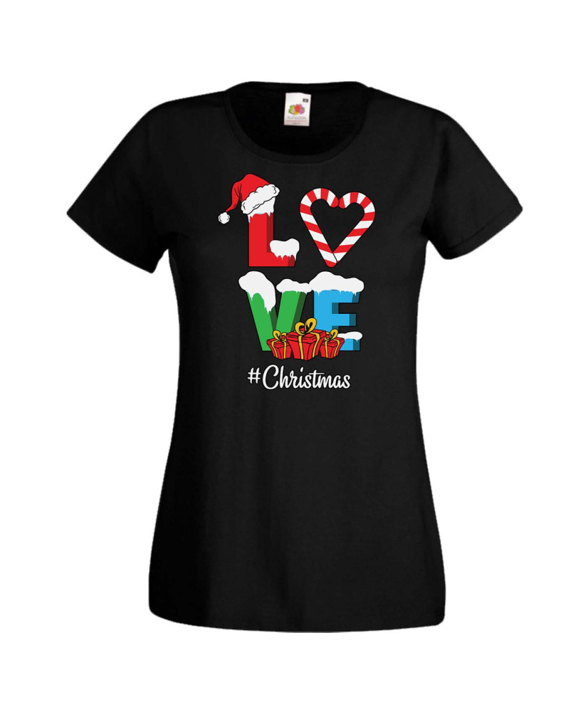 Дамска коледна тениска Love Christmas