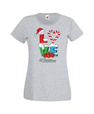 Дамска коледна тениска Love Christmas