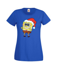 Дамска коледна тениска Spongebob Christmas Hat