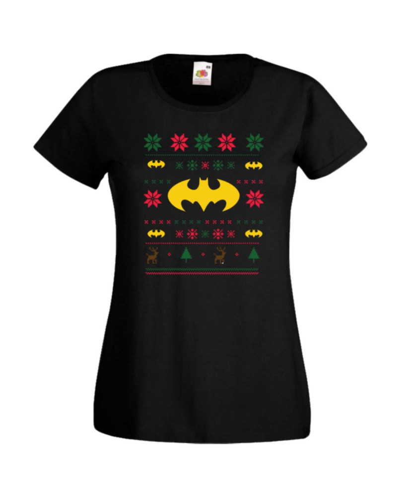 Дамска коледна тениска Batman Christmas 01