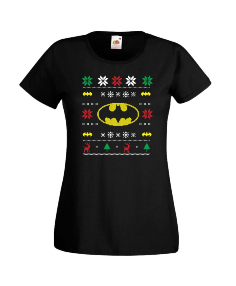 Дамска коледна тениска Batman Christmas 02