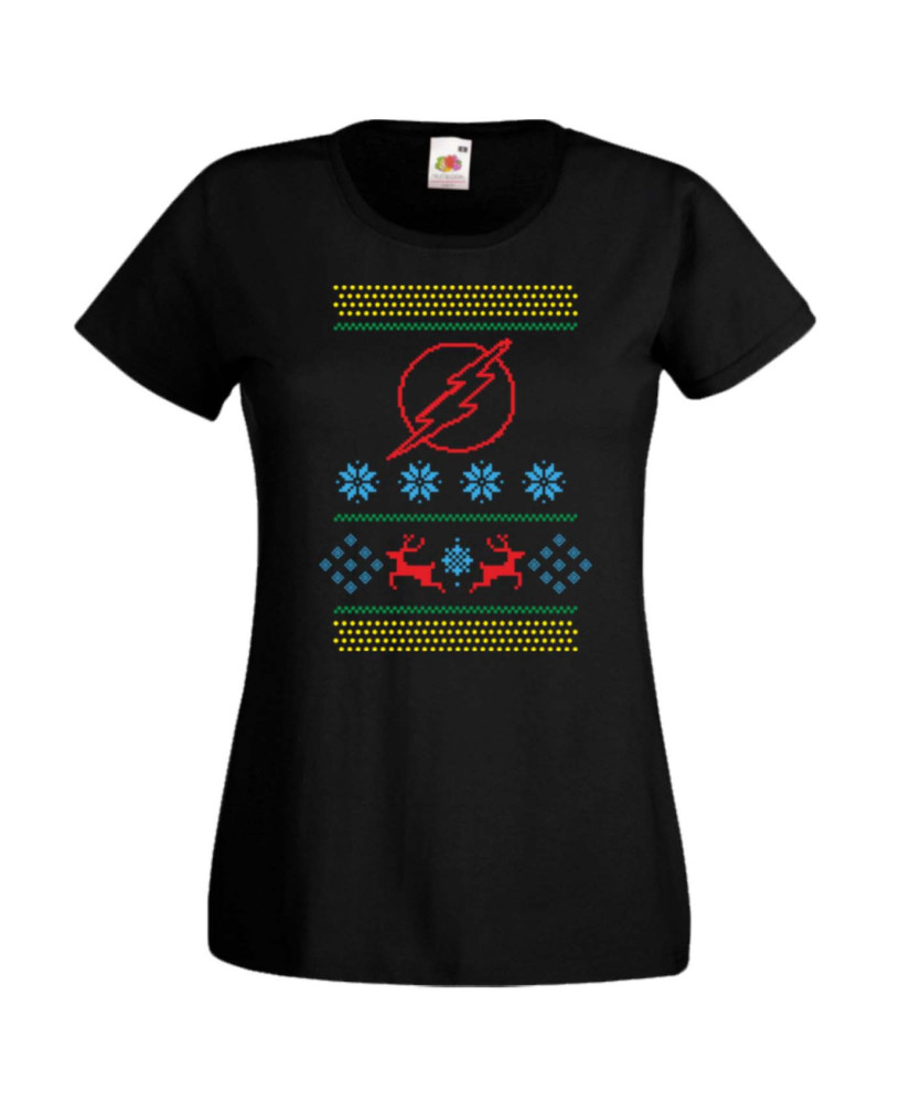 Дамска коледна тениска Dc The Flash Christmas