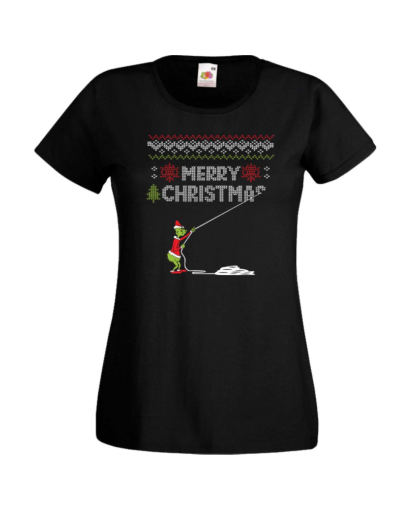 Дамска коледна тениска Grinch Merry Christmas