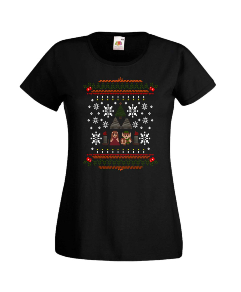 Дамска коледна тениска Zelda Christmas 01
