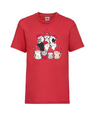 Детска тениска Коледа Cat Xmas Tree 01