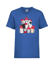 Детска тениска Коледа Cat Xmas Tree 01