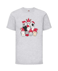 Детска тениска Коледа Cat Xmas Tree 01