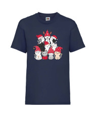 Детска тениска Коледа Cat Xmas Tree 01