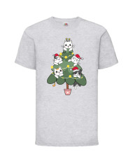 Детска тениска Коледа Cat Xmas Tree 02