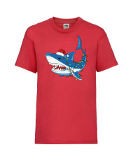 Детска тениска Коледа Christmas Shark